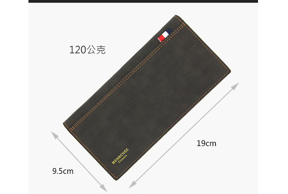 【LIVEGOGO】男士時尚磨砂皮,多卡位,長夾零錢包 - Image 4