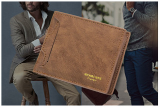 【LIVEGOGO】時尚休閒抽卡式,大容量短夾